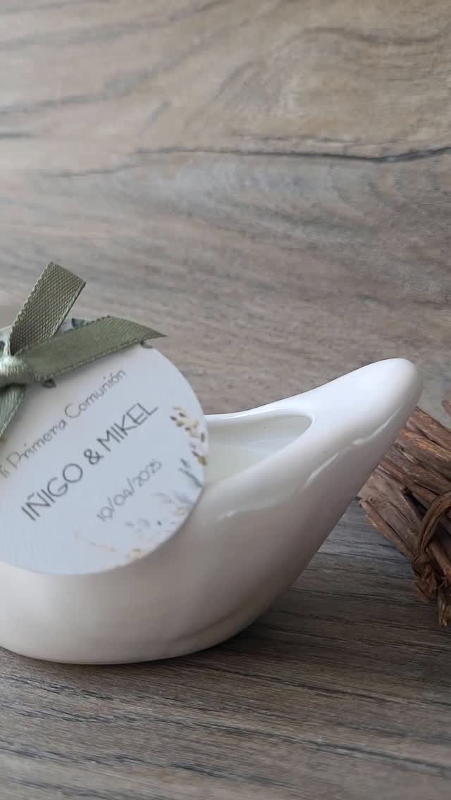 Recuerdo de Primera Comunión con etiqueta personalizada